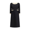 Valentino Wool Dress with Bow Valentino