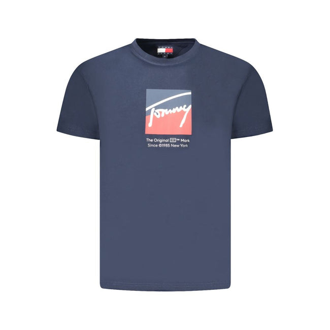 Tommy Hilfiger Blue Cotton T-Shirt Tommy Hilfiger