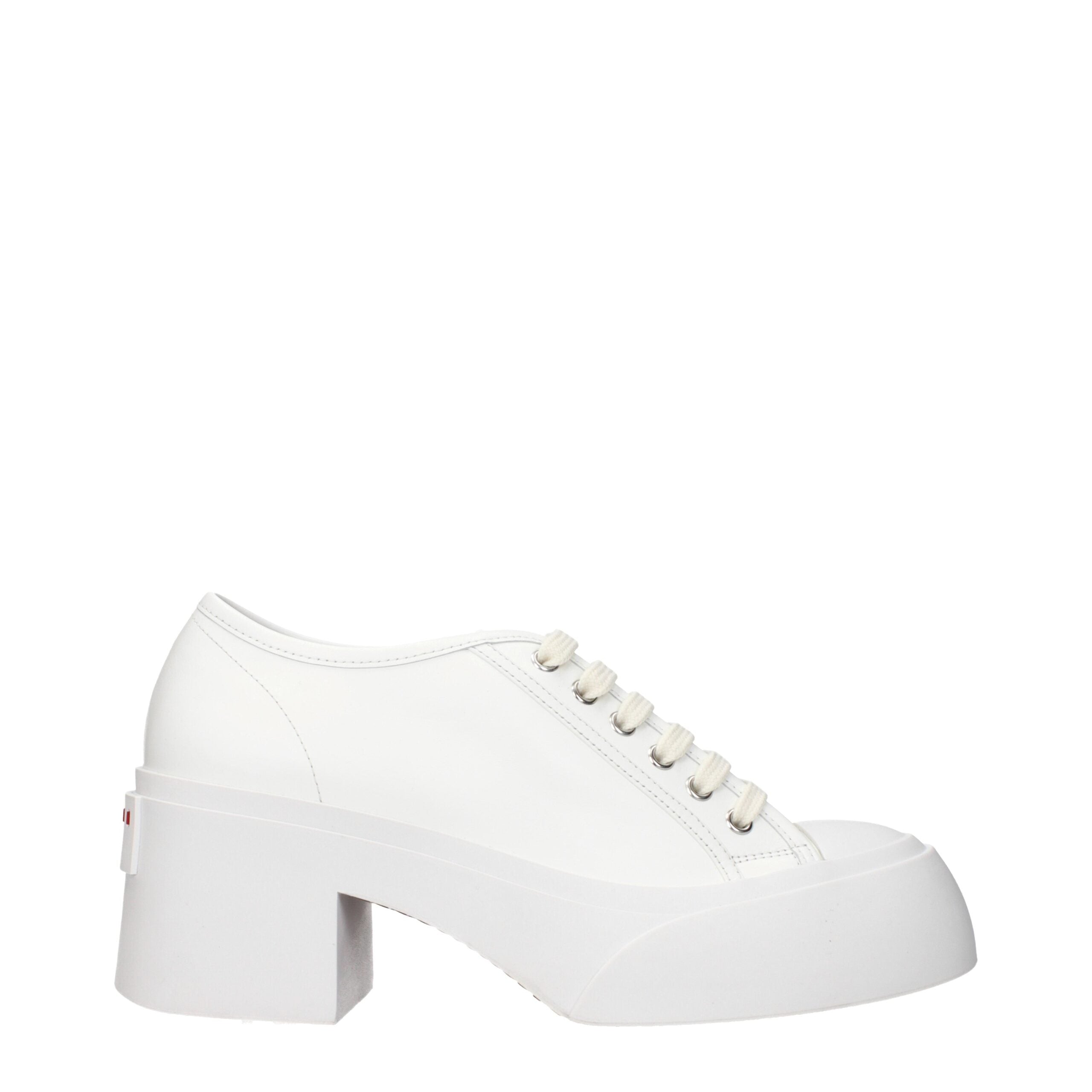Marni White Leather Platform Sneakers Marni