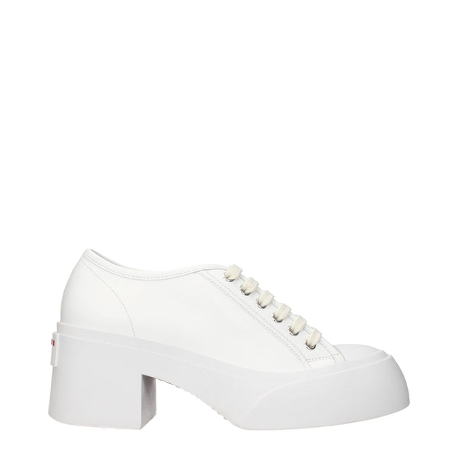 Marni White Leather Platform Sneakers Marni