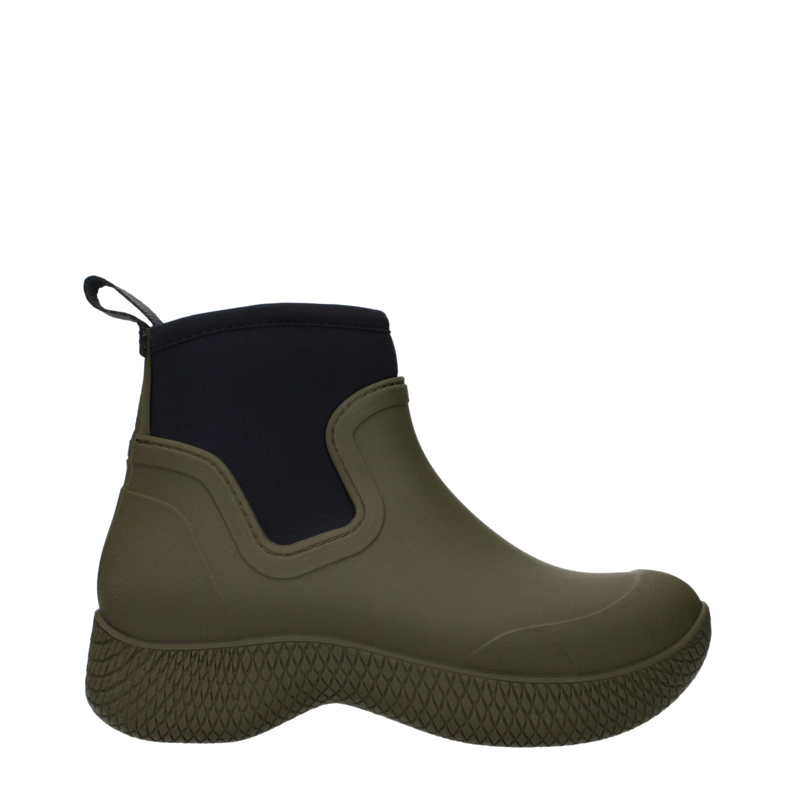 Celine Green Cotton Ankle Boots Celine