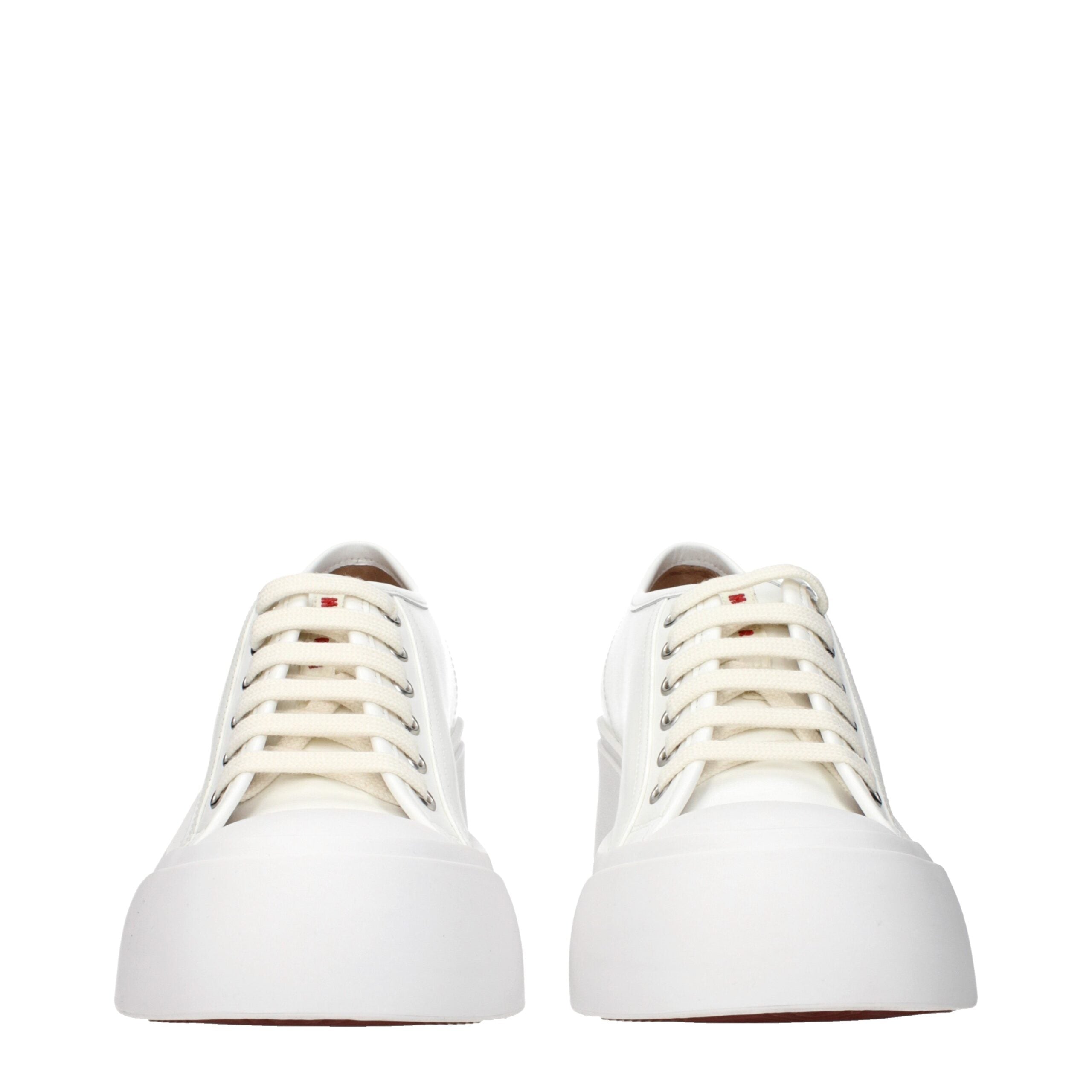 Marni White Leather Platform Sneakers Marni