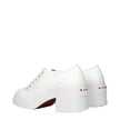 Marni White Leather Platform Sneakers Marni