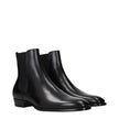 Celine Black Leather Ankle Boots Celine