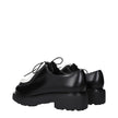 Prada Black Leather Oxfords And Derbies Prada