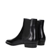 Celine Black Leather Ankle Boots Celine