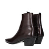 Celine Red Leather Ankle Boots Celine
