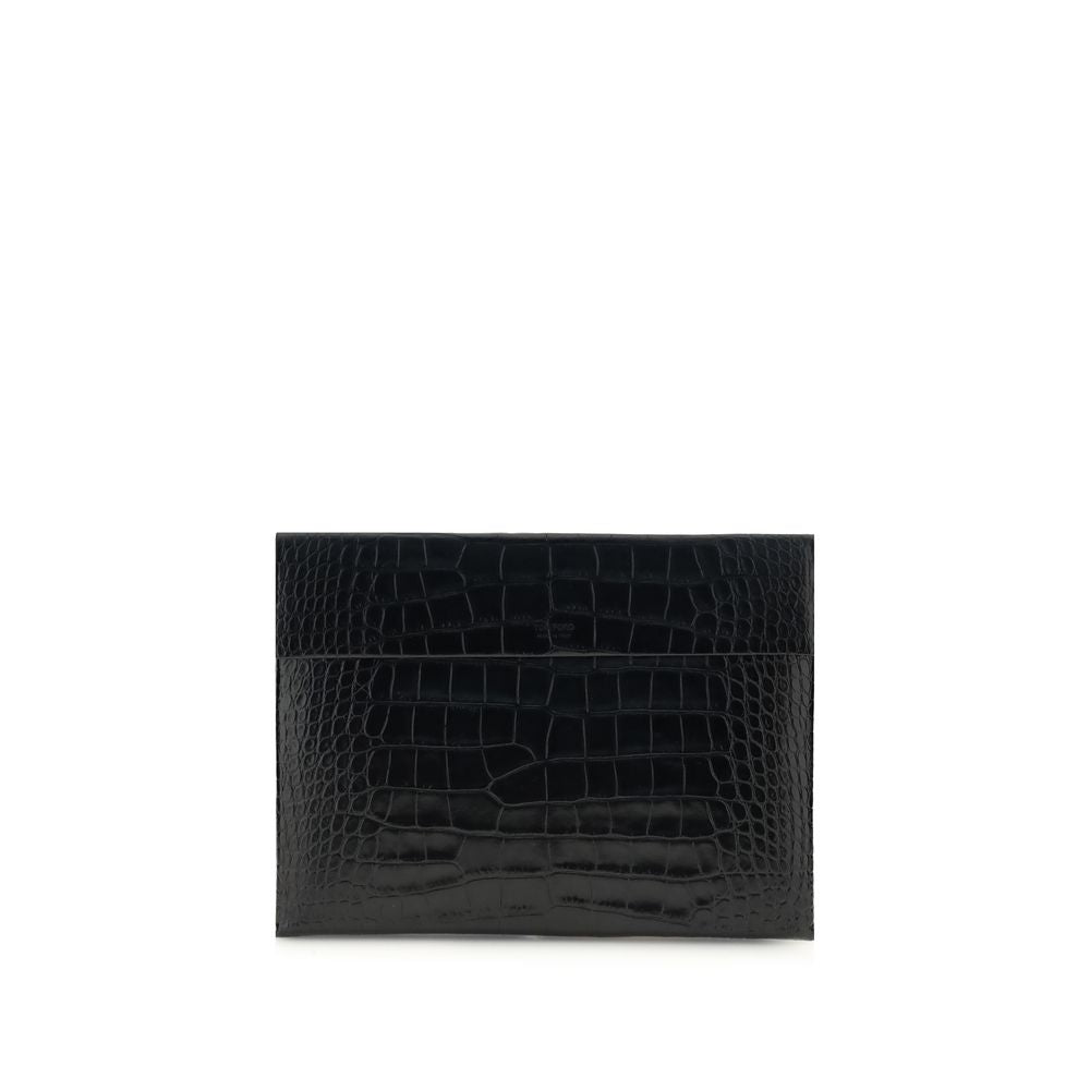 Tom Ford Crocodile print leather Pouch Tom Ford