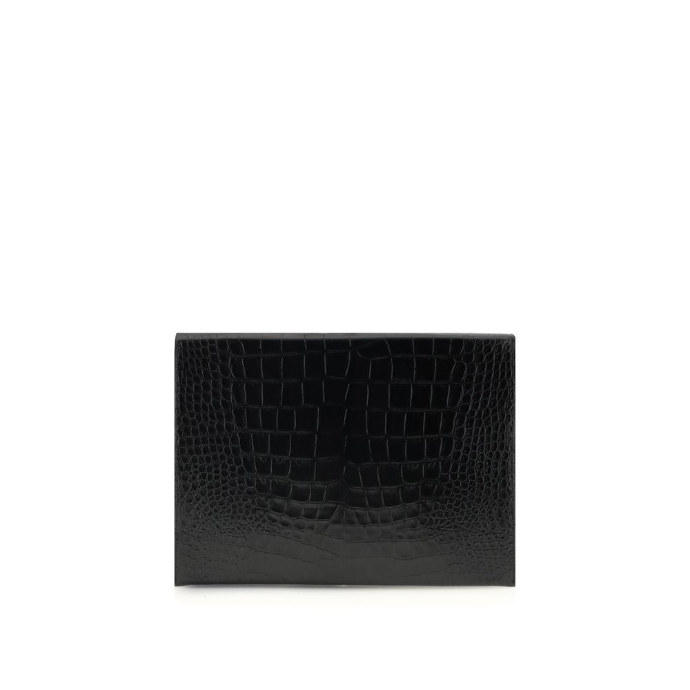 Tom Ford Crocodile print leather Pouch Tom Ford