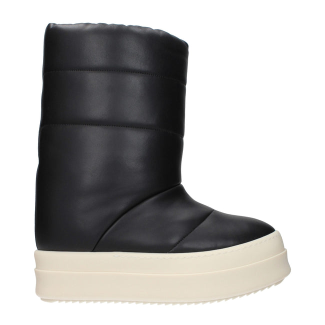 Rick Owens Black Leather Ankle Boots Rick Owens