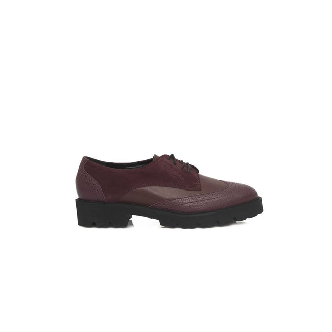 Cerruti 1881 Burgundy Cowhide Women Loafer Cerruti 1881
