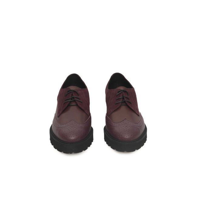 Cerruti 1881 Burgundy Cowhide Women Loafer Cerruti 1881