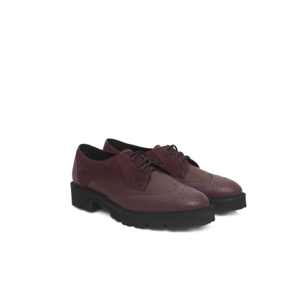 Cerruti 1881 Burgundy Cowhide Women Loafer Cerruti 1881