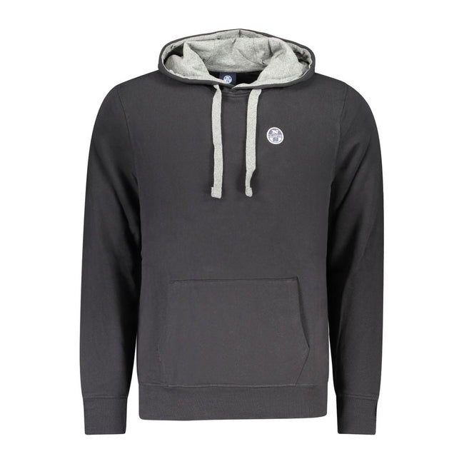 North Sails Black Cotton Sweatshirt North Sails