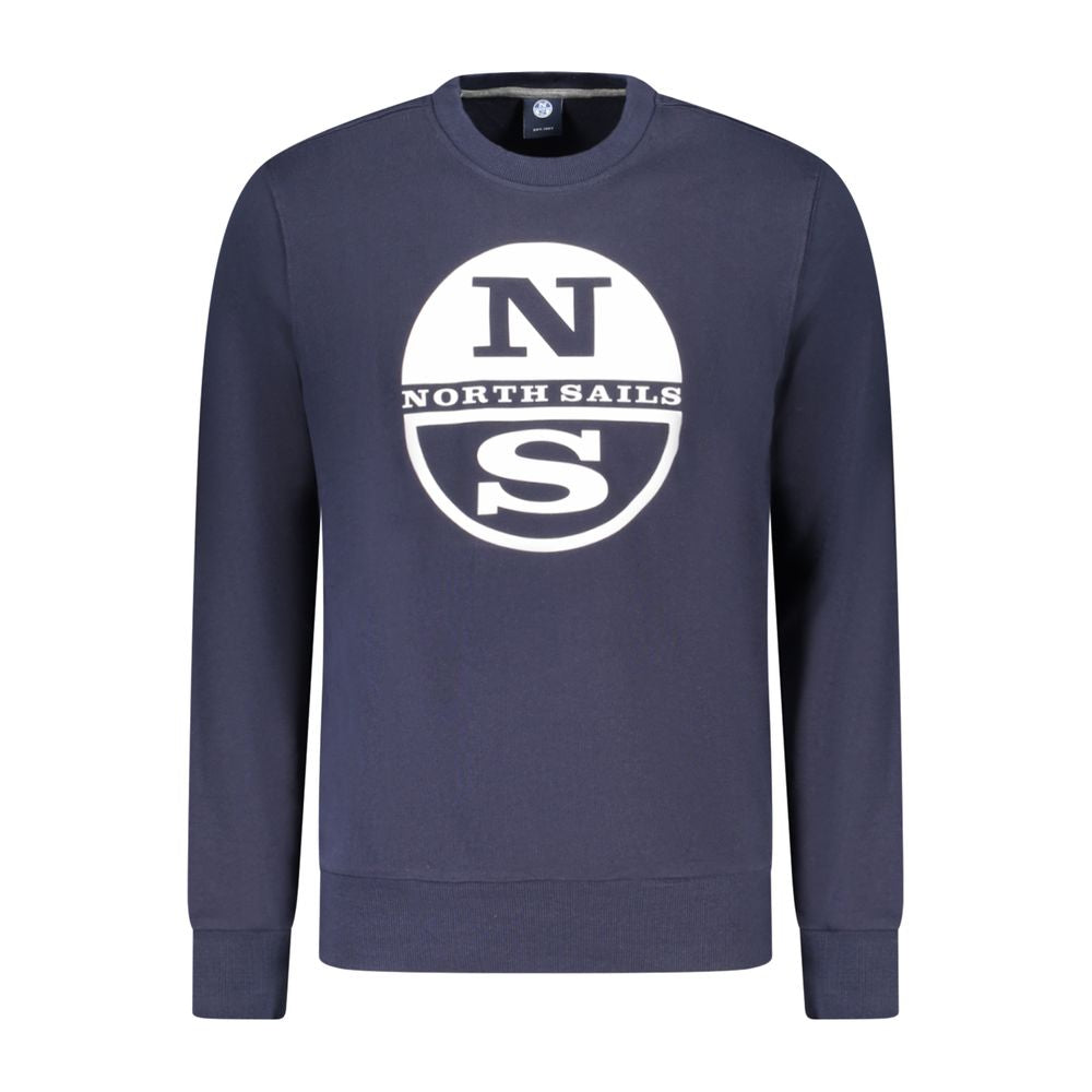 North Sails Blue Cotton Sweatshirt North Sails