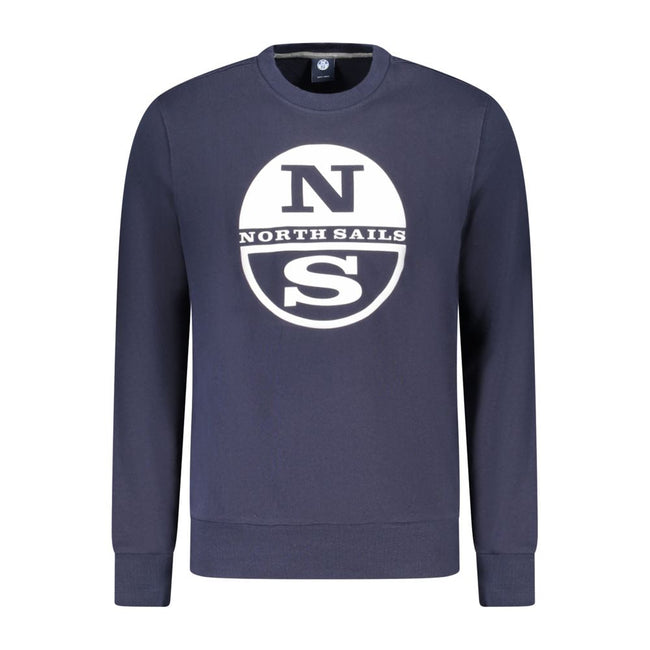 North Sails Blue Cotton Sweatshirt North Sails