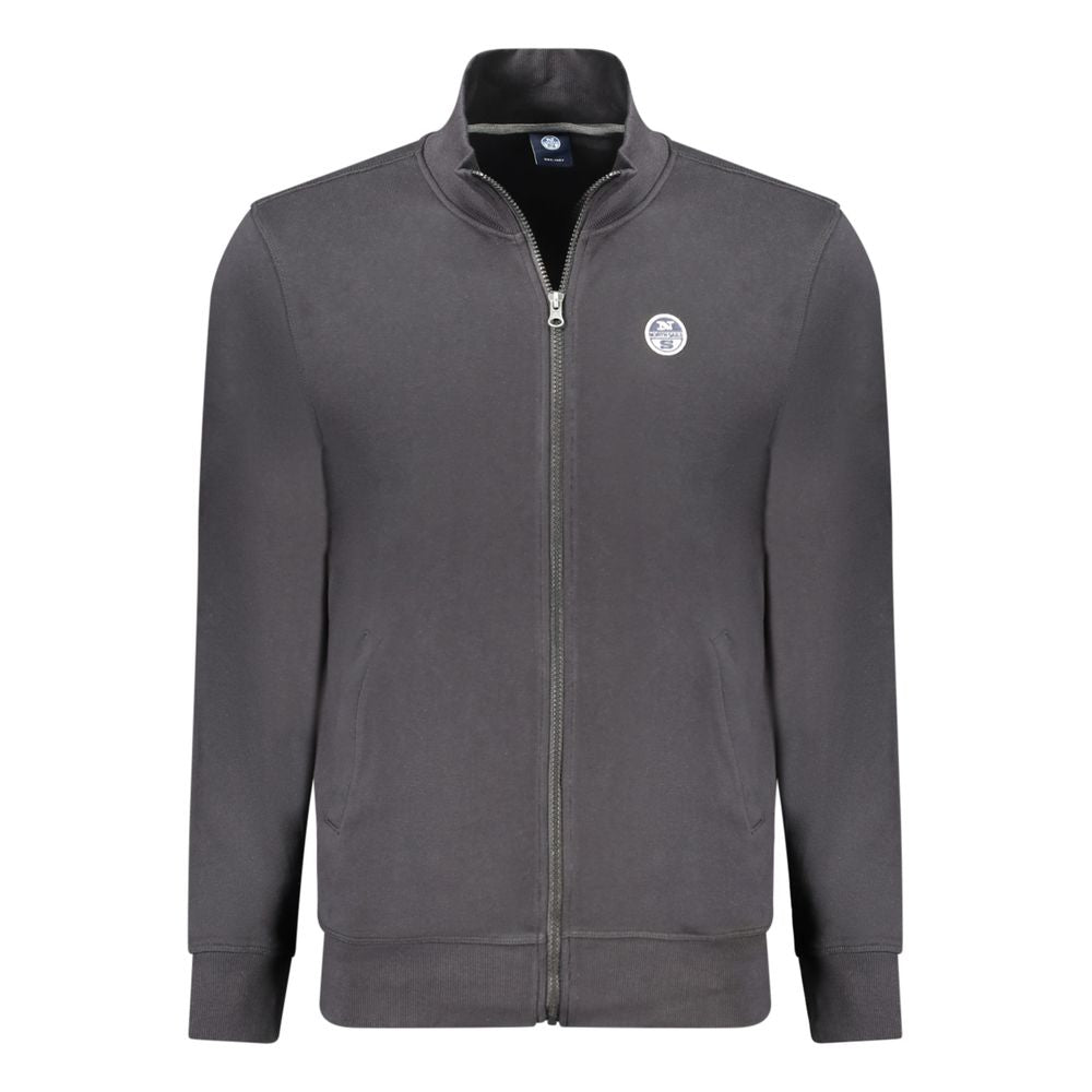North Sails Black Cotton Sweatshirt North Sails