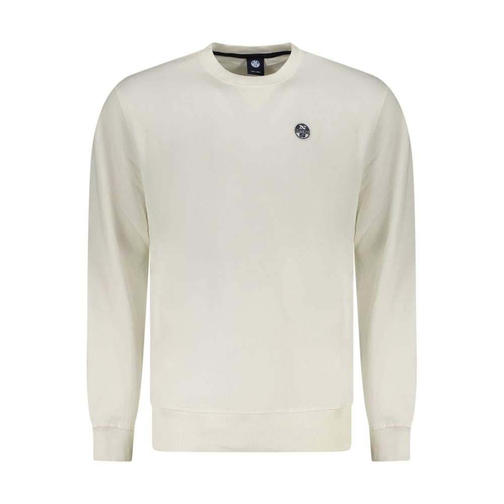 North Sails White Cotton Sweatshirt North Sails