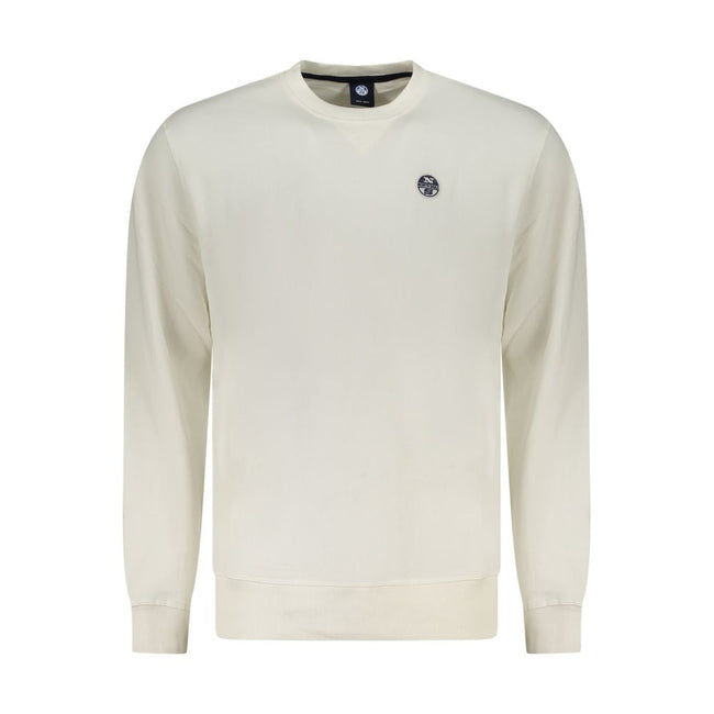 North Sails White Cotton Sweatshirt North Sails