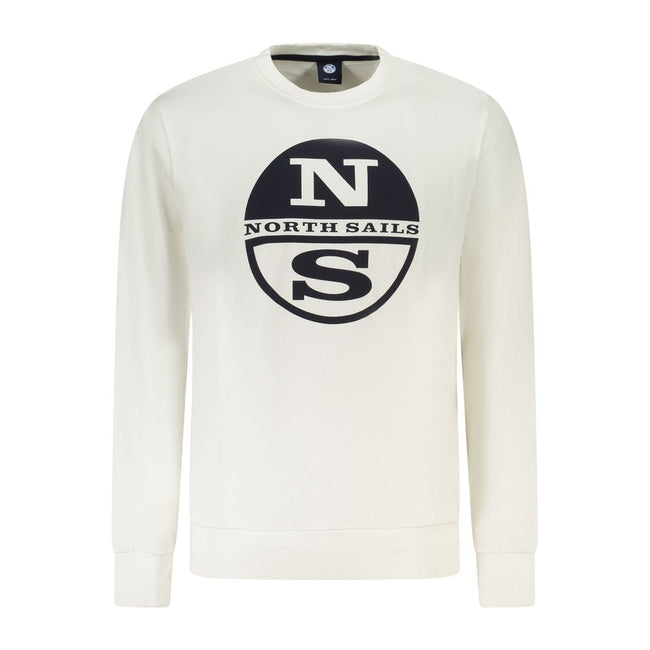 North Sails White Cotton Sweatshirt North Sails