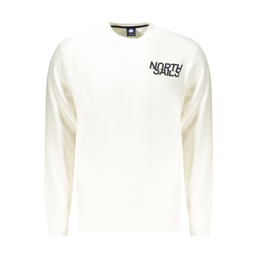 North Sails White Cotton Sweatshirt North Sails