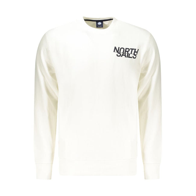 North Sails White Cotton Sweatshirt North Sails