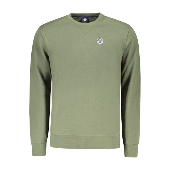 North Sails Green Cotton Sweatshirt North Sails