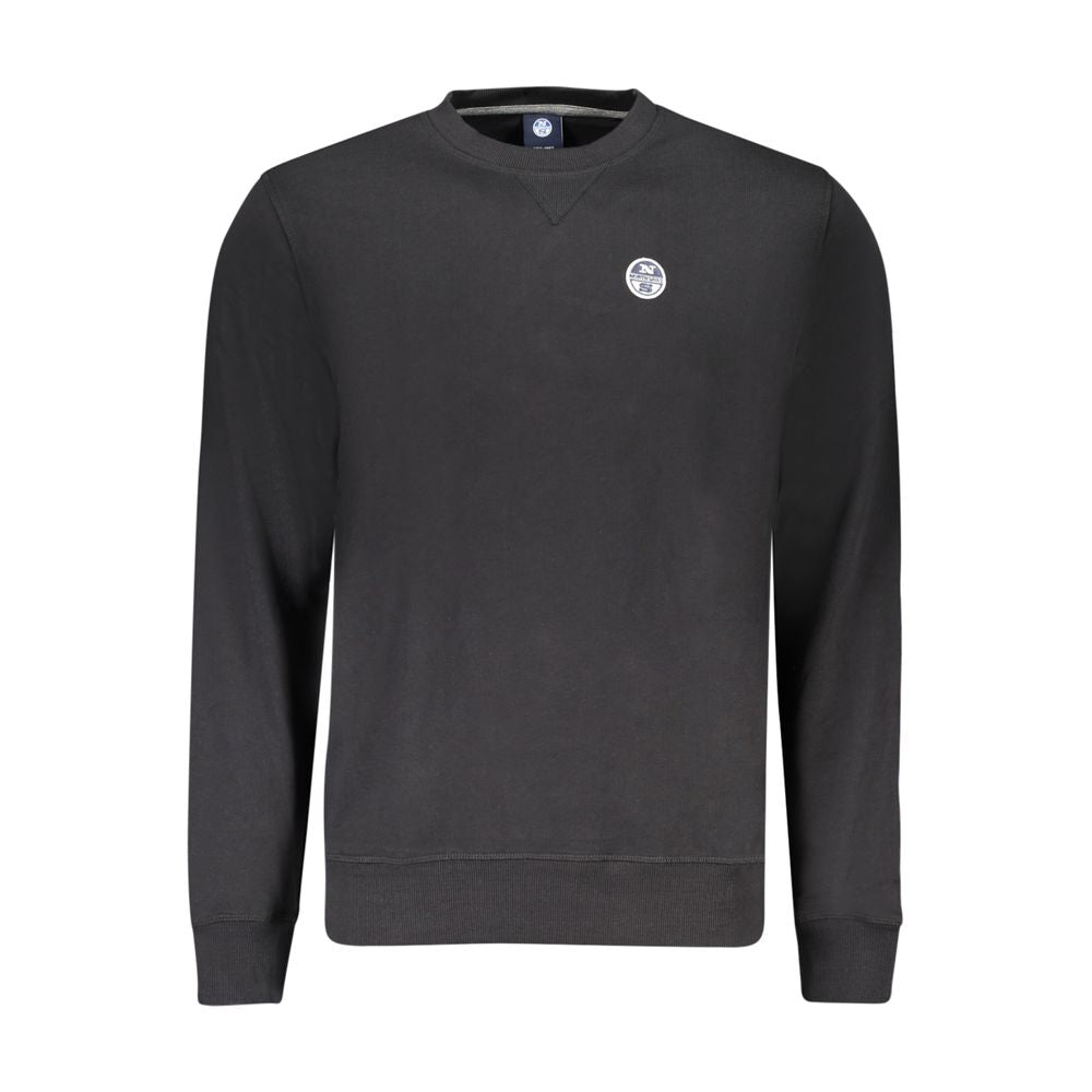 North Sails Black Cotton Sweatshirt North Sails