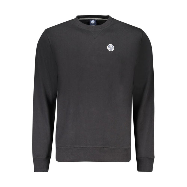 North Sails Black Cotton Sweatshirt North Sails