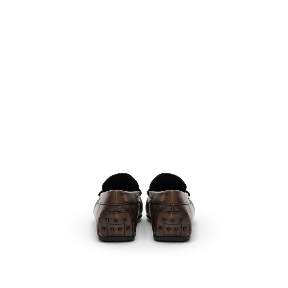 Tod's Brown Leather Moccassin Tod's