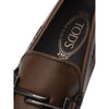 Tod's Brown Leather Moccassin Tod's