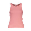Tommy Hilfiger Pink Cotton Tank Top Tommy Hilfiger
