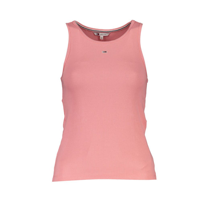 Tommy Hilfiger Pink Cotton Tank Top Tommy Hilfiger