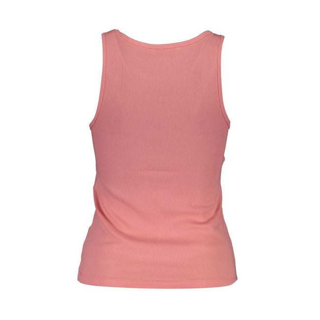 Tommy Hilfiger Pink Cotton Tank Top Tommy Hilfiger
