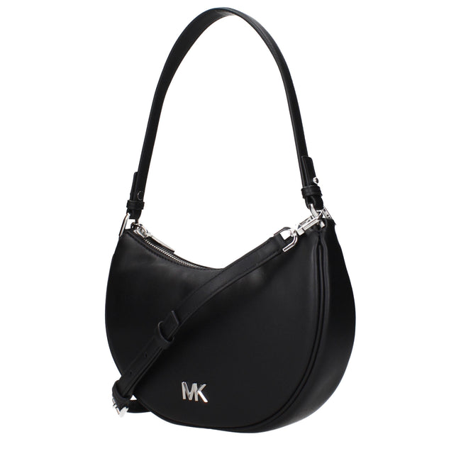Michael Kors Black Leather Shoulder Bags Michael Kors