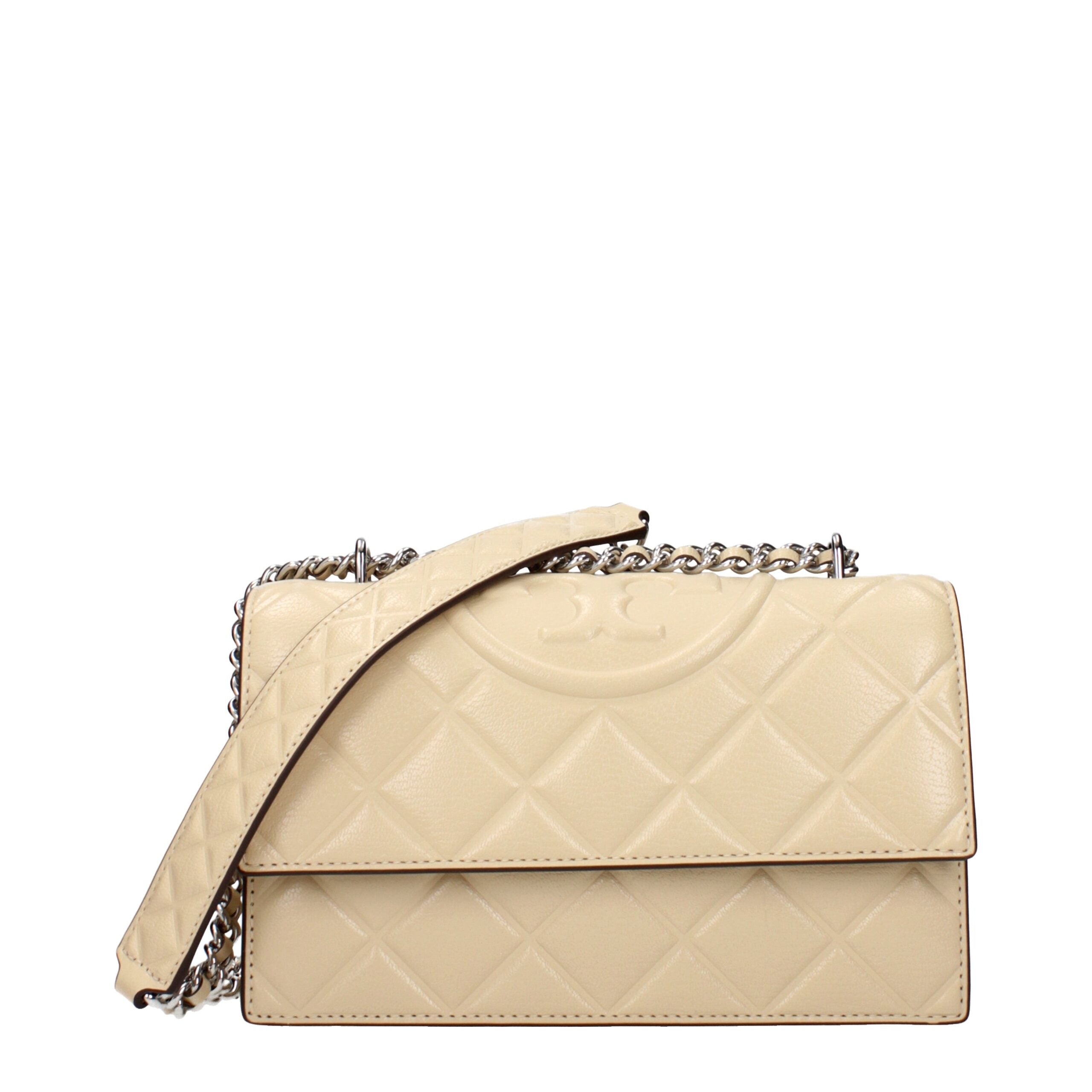 Tory Burch Beige Leather Crossbody Bags Tory Burch