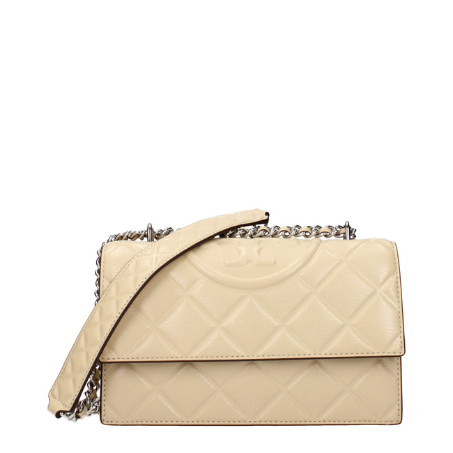 Tory Burch Beige Leather Crossbody Bags Tory Burch