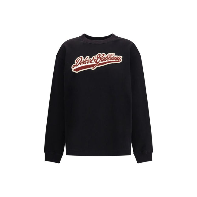 Dolce & Gabbana Cotton Sweatshirt with patch Dolce & Gabbana