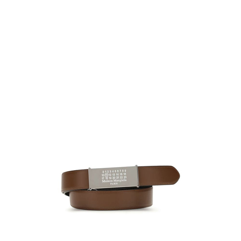 Margiela Brown Leather Regular Belt Margiela