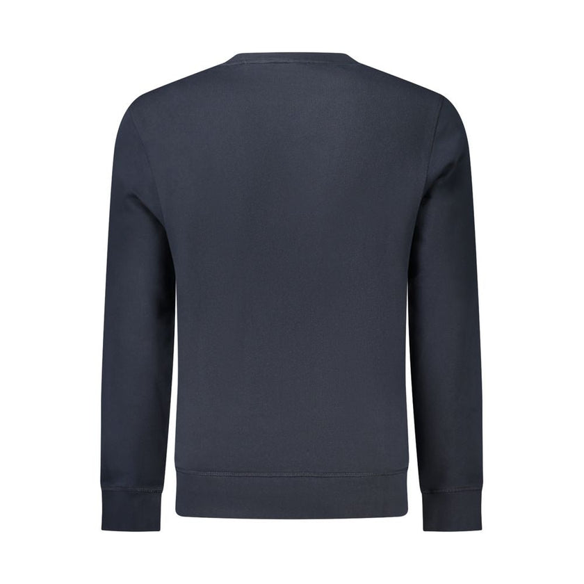 Hugo Boss Blue Cotton Men Sweatshirt Hugo Boss