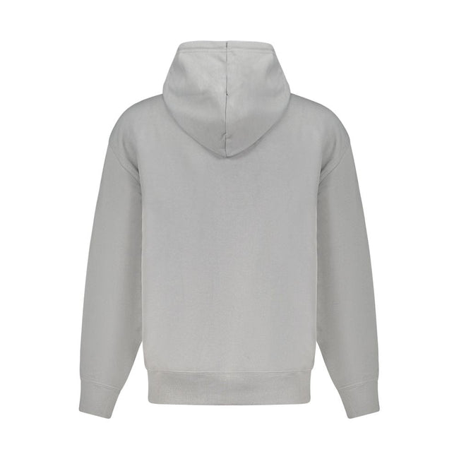 Hugo Boss Gray Cotton Men Sweater Hugo Boss