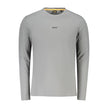 Hugo Boss Gray Cotton Men T-Shirt Hugo Boss