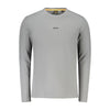 Hugo Boss Gray Cotton Men T-Shirt Hugo Boss