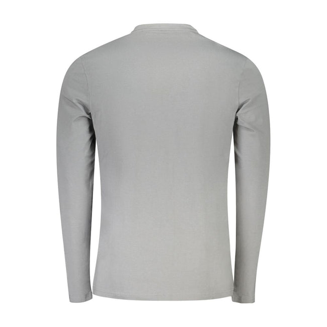 Hugo Boss Gray Cotton Men T-Shirt Hugo Boss