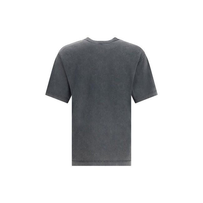 Dolce & Gabbana Cotton T-Shirt with velvety logo Dolce & Gabbana