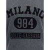 Dolce & Gabbana Cotton T-Shirt with velvety logo Dolce & Gabbana