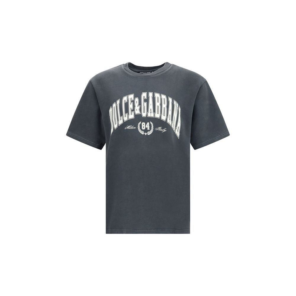Dolce & Gabbana Cotton T-Shirt with frontal print Dolce & Gabbana