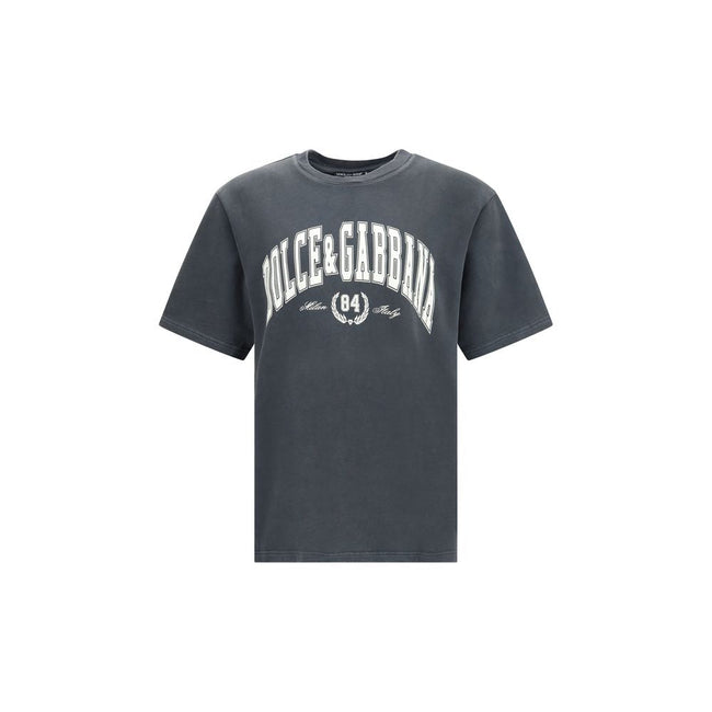 Dolce & Gabbana Cotton T-Shirt with frontal print Dolce & Gabbana