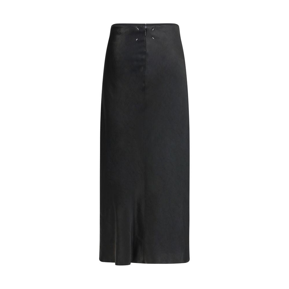 Margiela Satin Midi Skirt Margiela