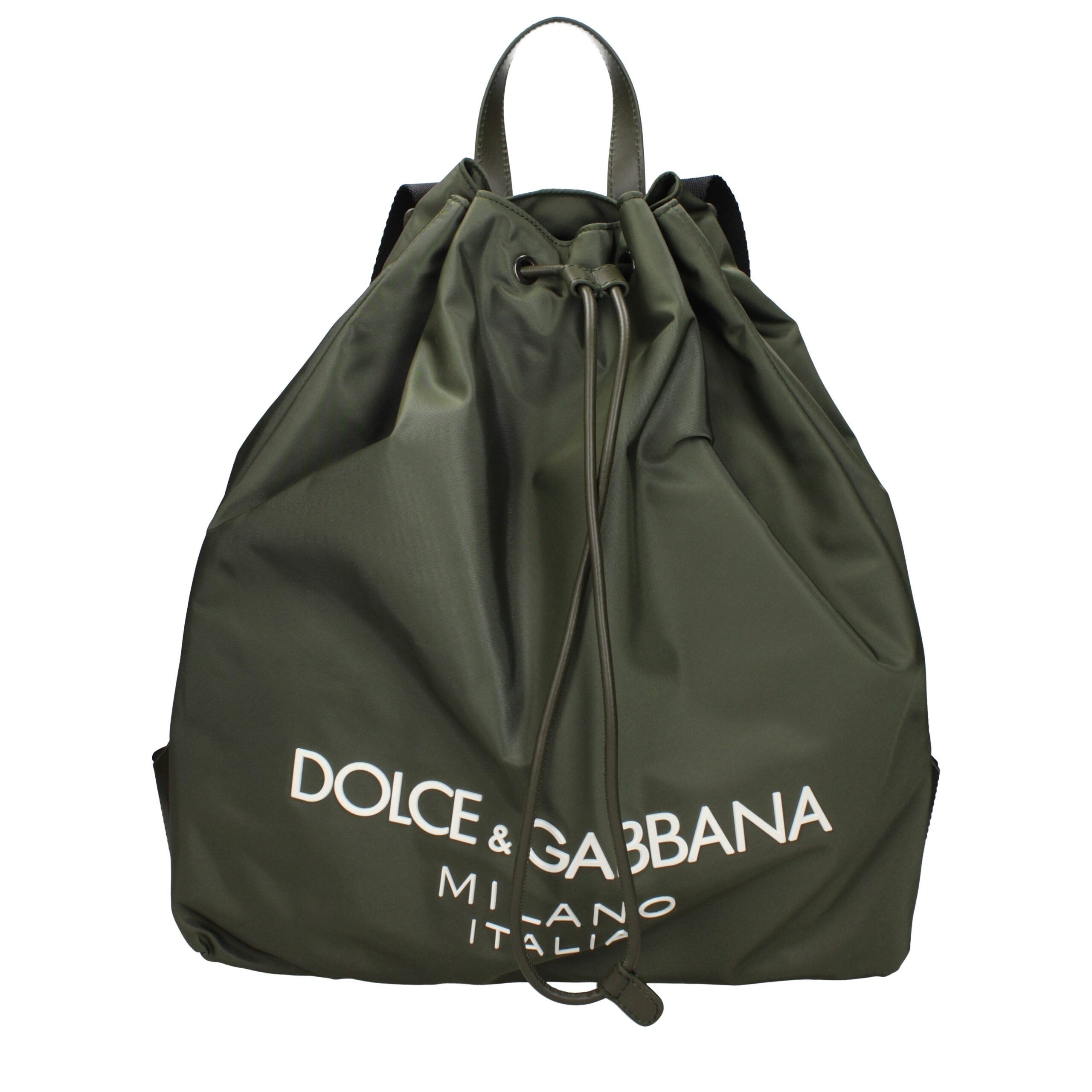 Dolce & Gabbana Green Nylon Backpacks Dolce & Gabbana